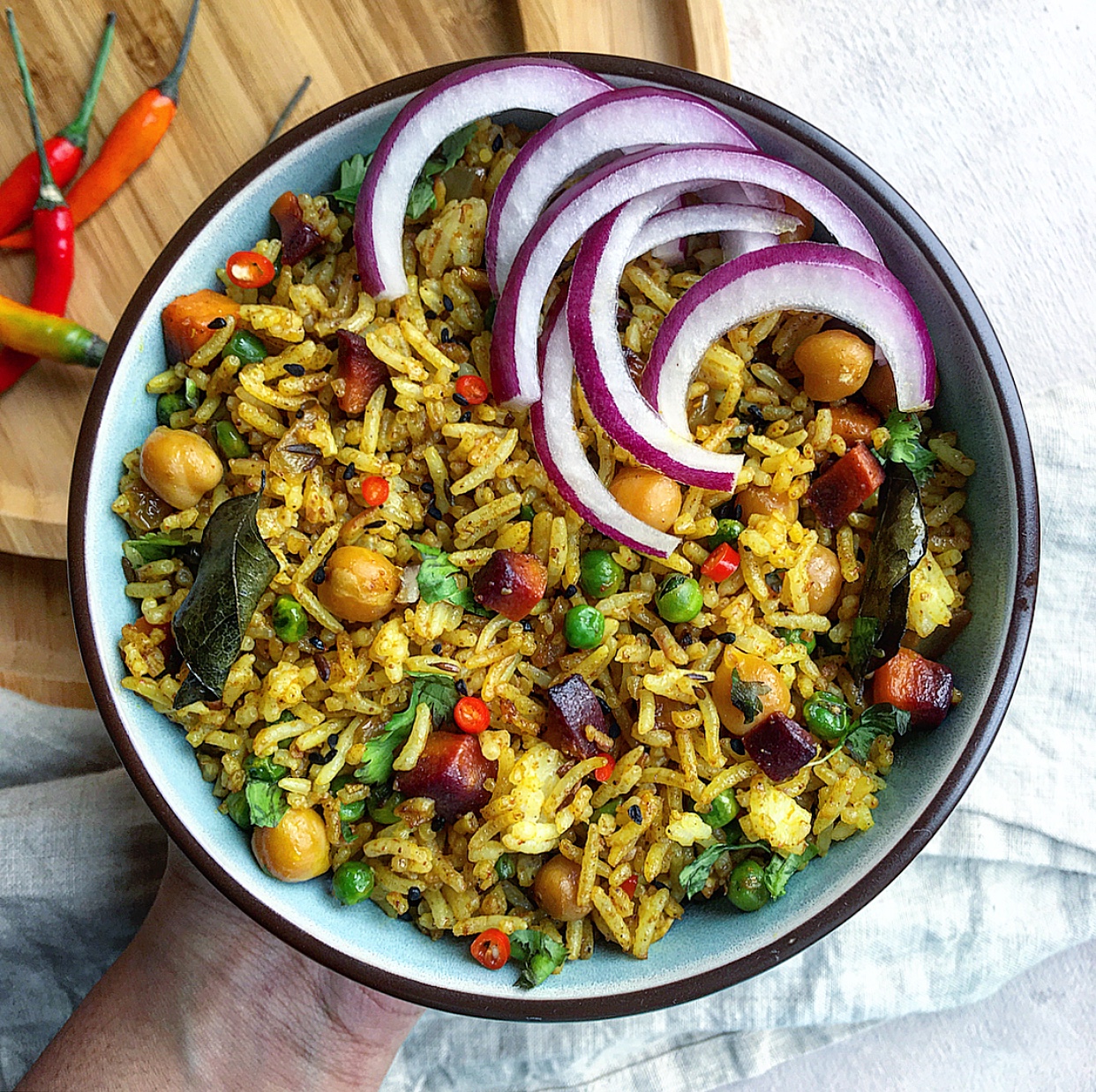 This Indian Fried Rice is a true gamechanger. Try it out yourself!