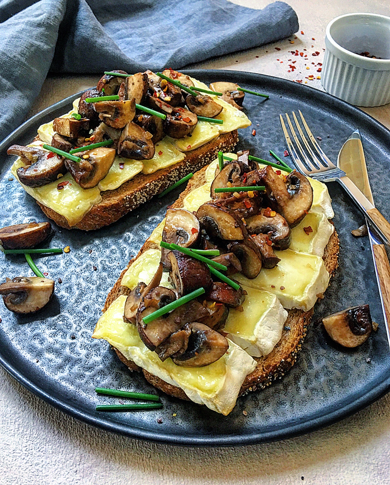 Serve this jazzed up toast for lunch or as a midweek meal with a green salad!