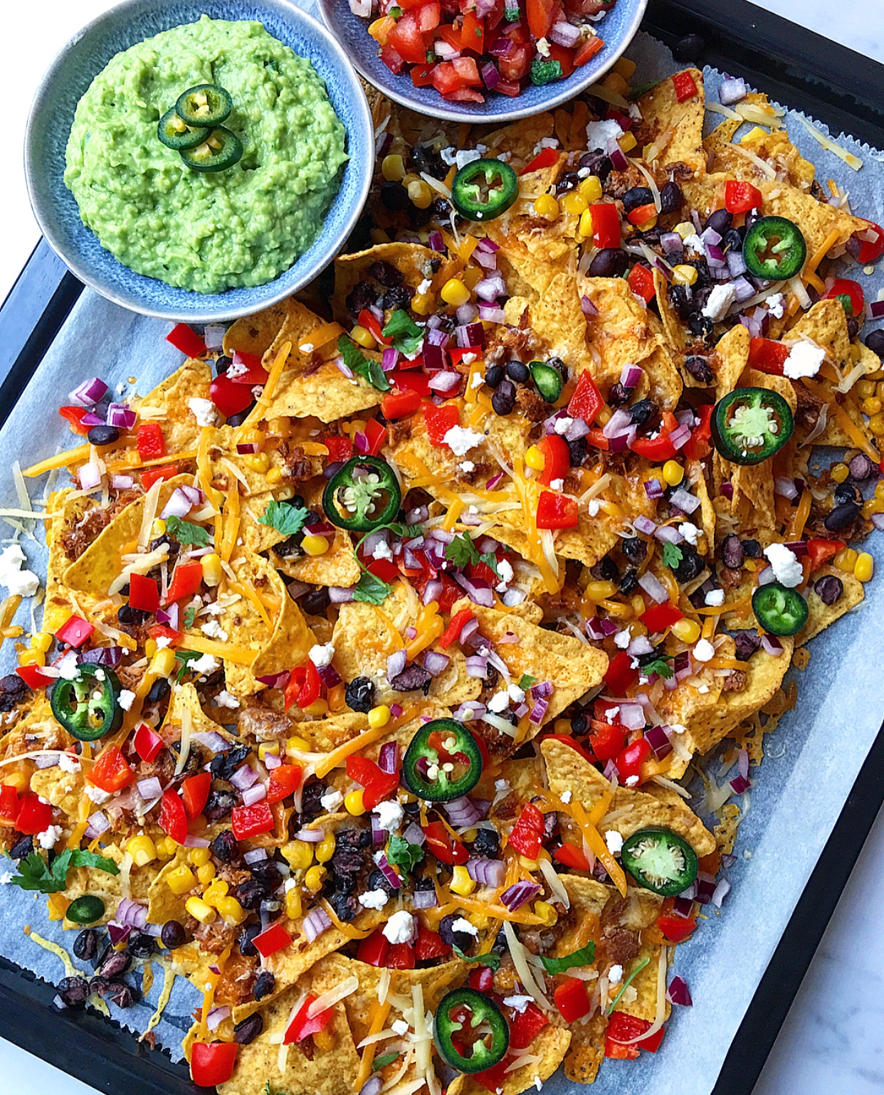 These festive nachos will not dissapoint your fiesta!