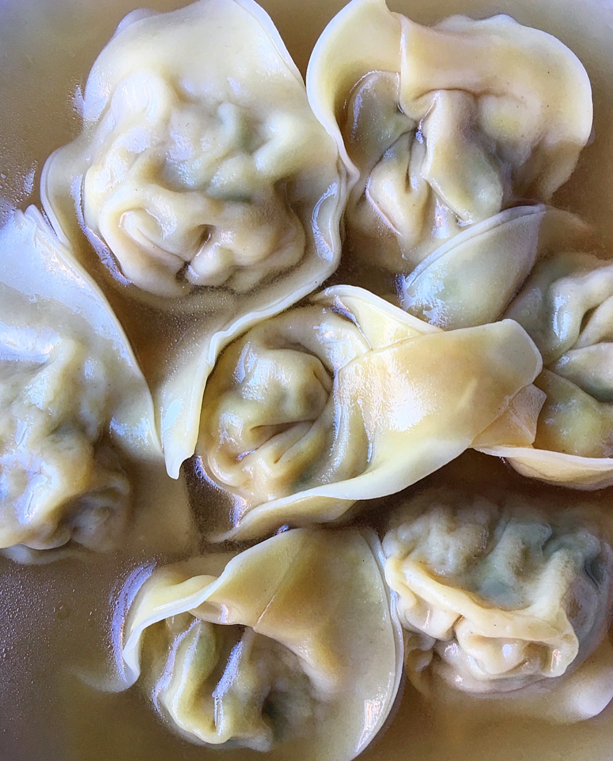 Chicken mince and shrimp work so well in this filling!