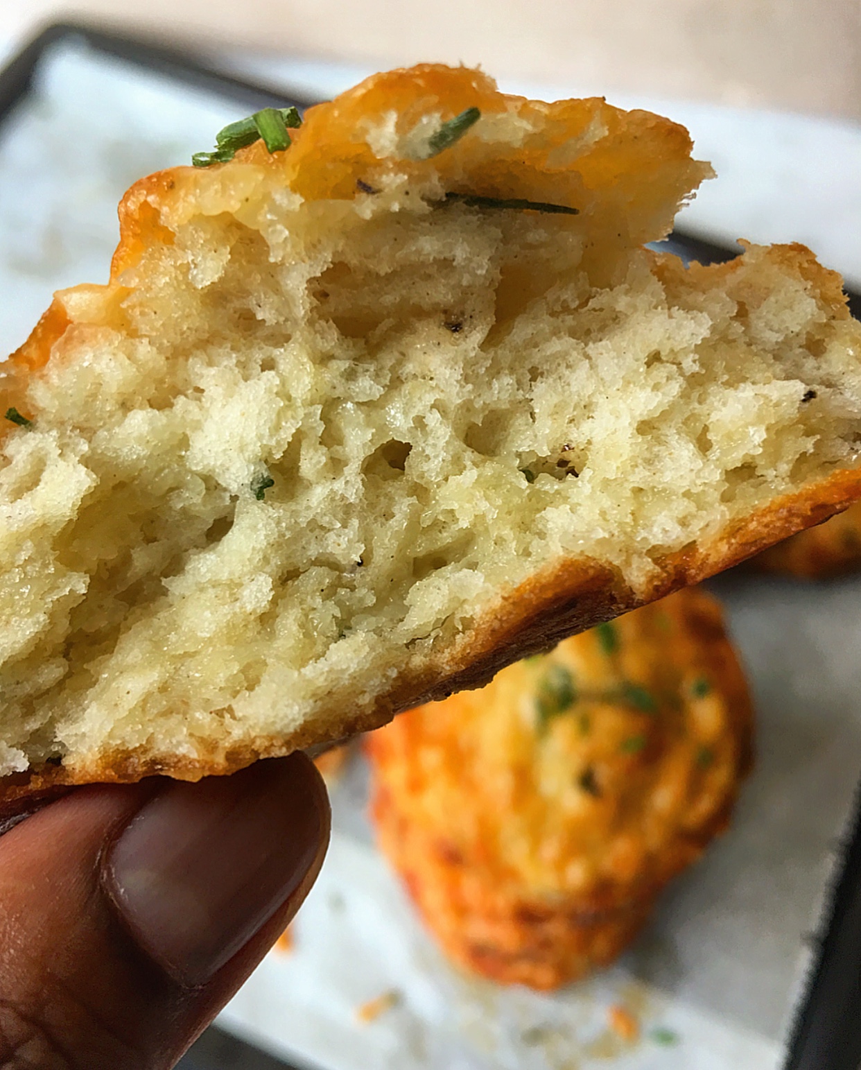 I like to eat these fluffy scones with a smear of salted butter. What is your fave topping?