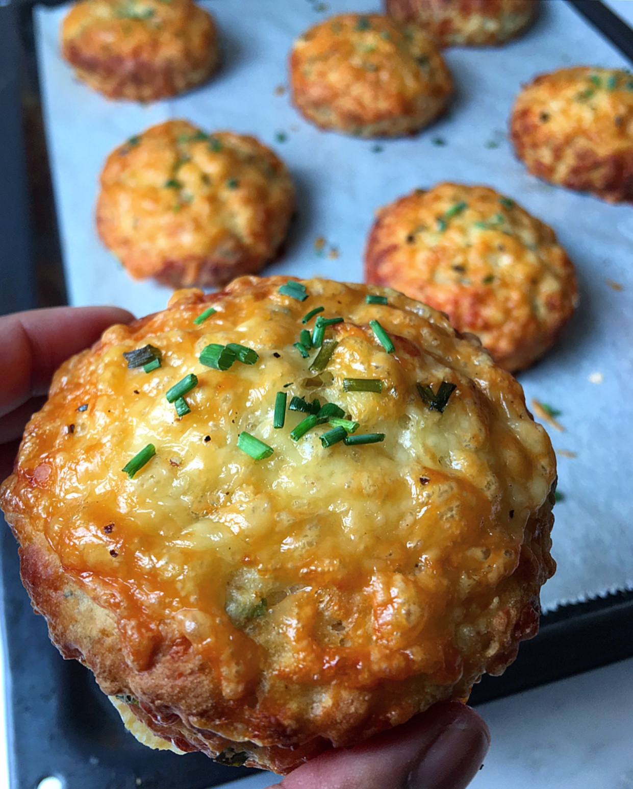 Extra cheesy, packed with chives and fresh black pepper, do I need to say more?