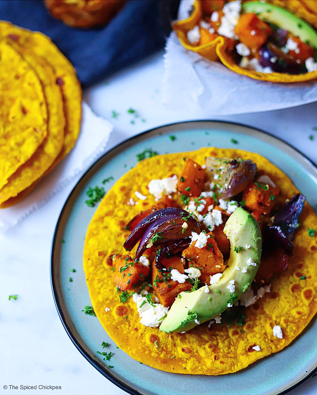 Pumpkin madness with these Roasted Pumpkin chunks and Pumpkin Tortillas. Have you tried them out yet?