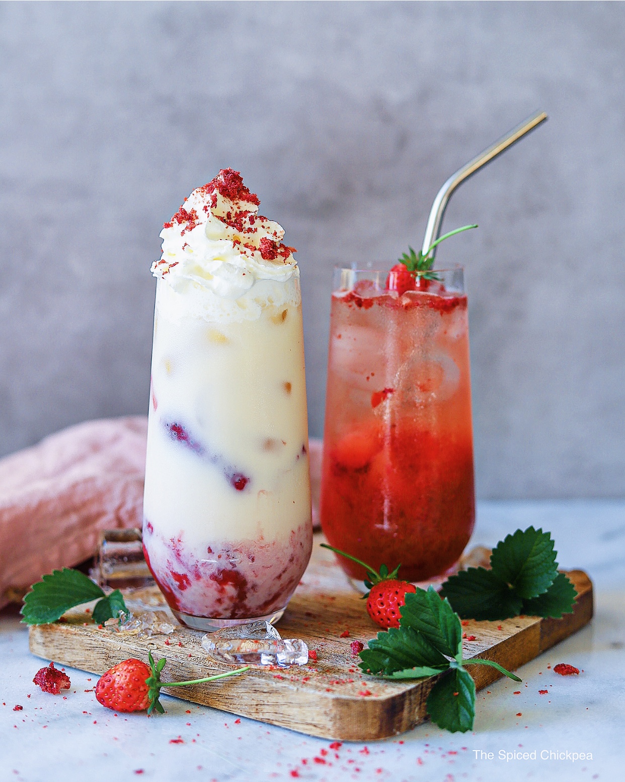 Say hello to this creamy and fruity summer drink!
