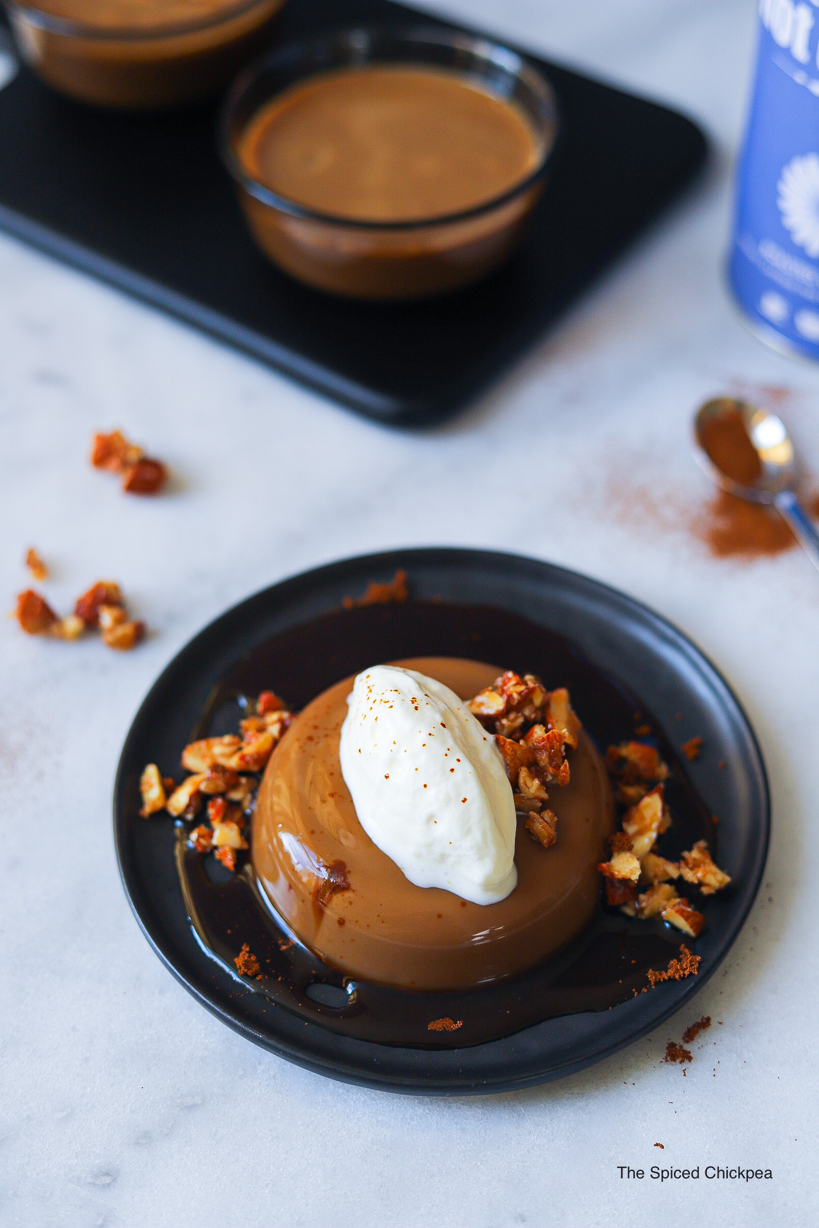 It only takes five ingredients to make this easy Not Coffee Pana Cotta (No Gelatin)!