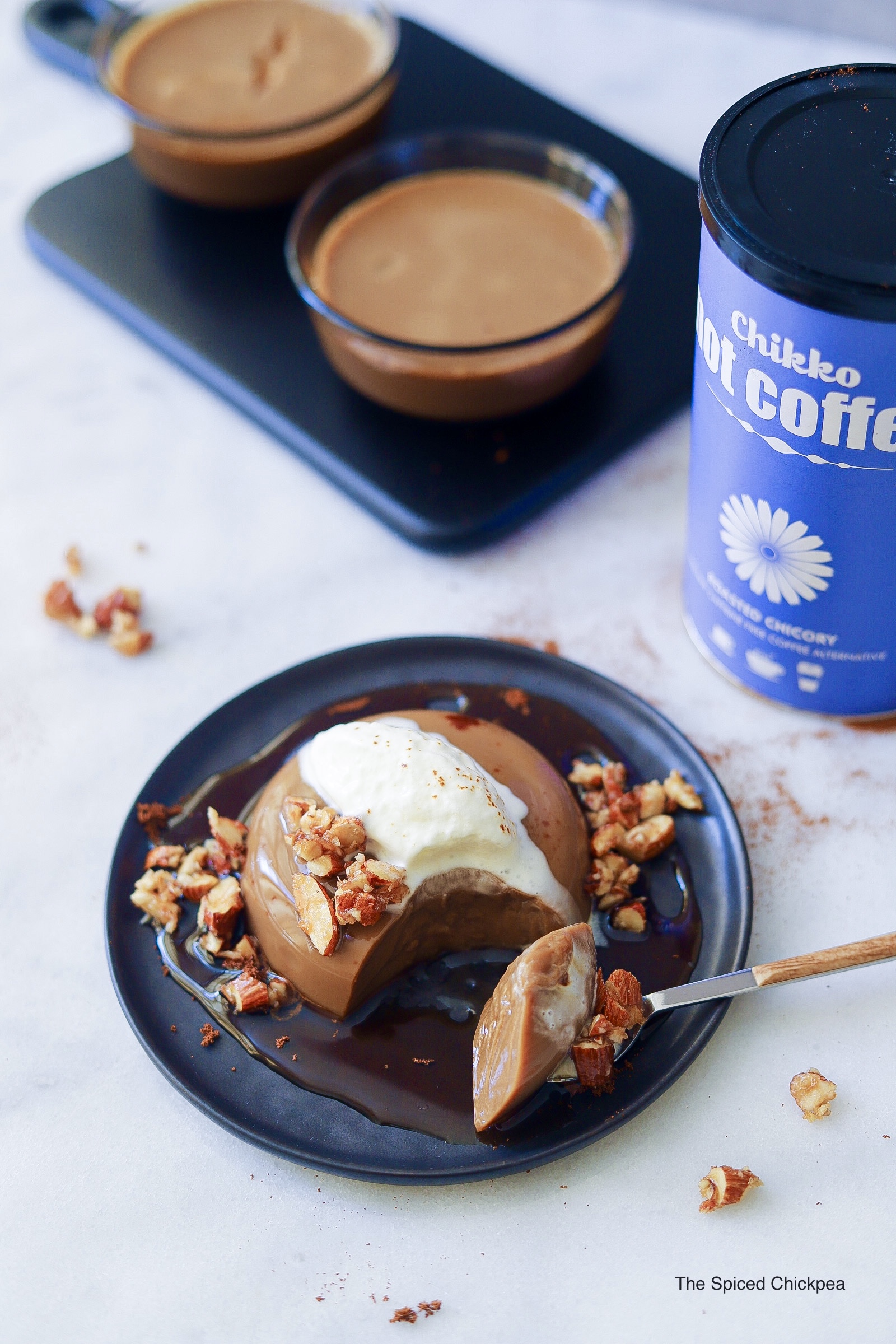 Wow your dinner guests with this vegan Not Coffee Pana Cotta!