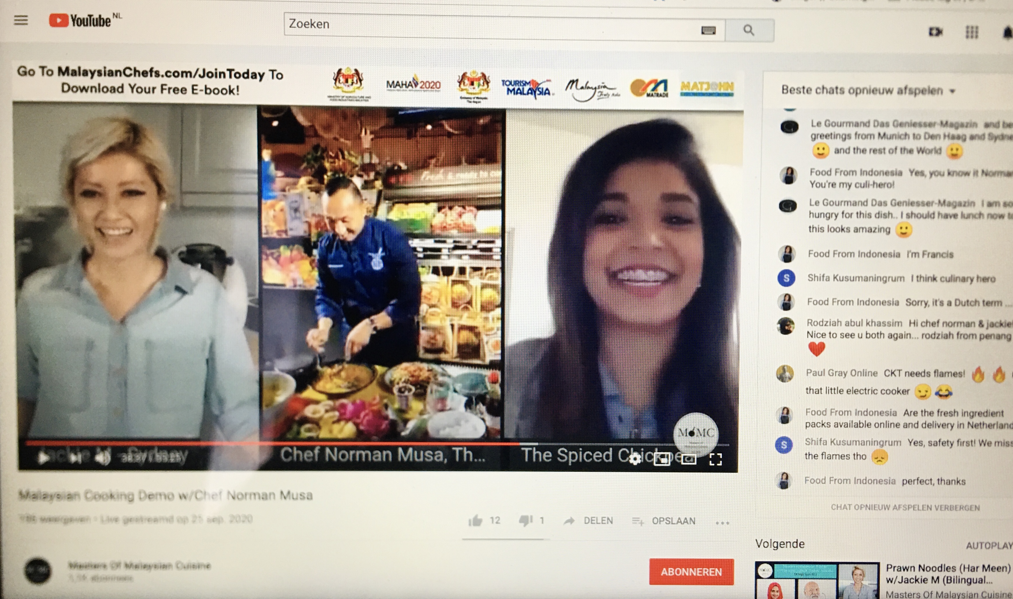 Let's go LIVE with Jackie-M & Chef Norman Musa!