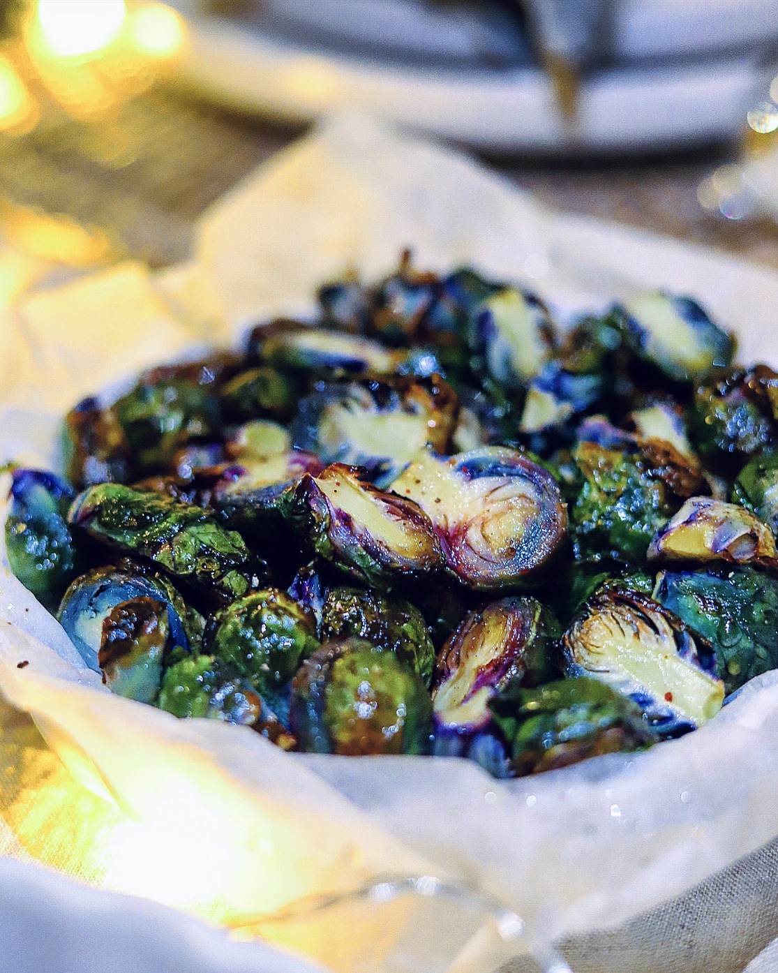 Roasted (Purple) Brussel Sprouts