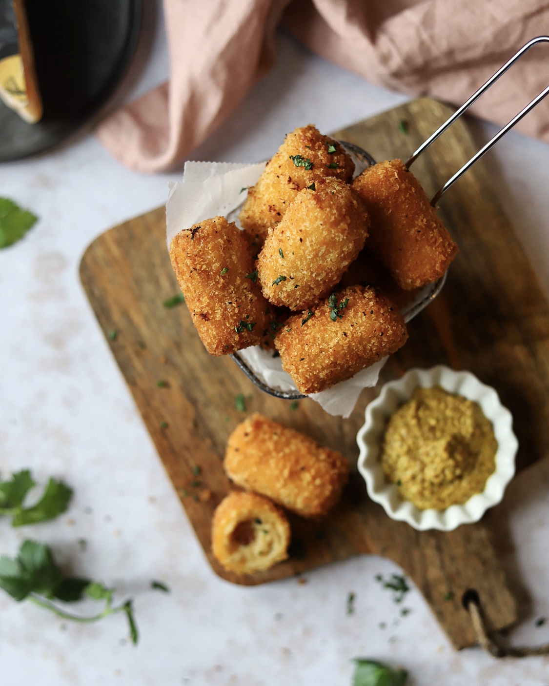 These Turkey Bacon & Cheese Croquettes are easy, savory and mouth-watering! Try 'em out!