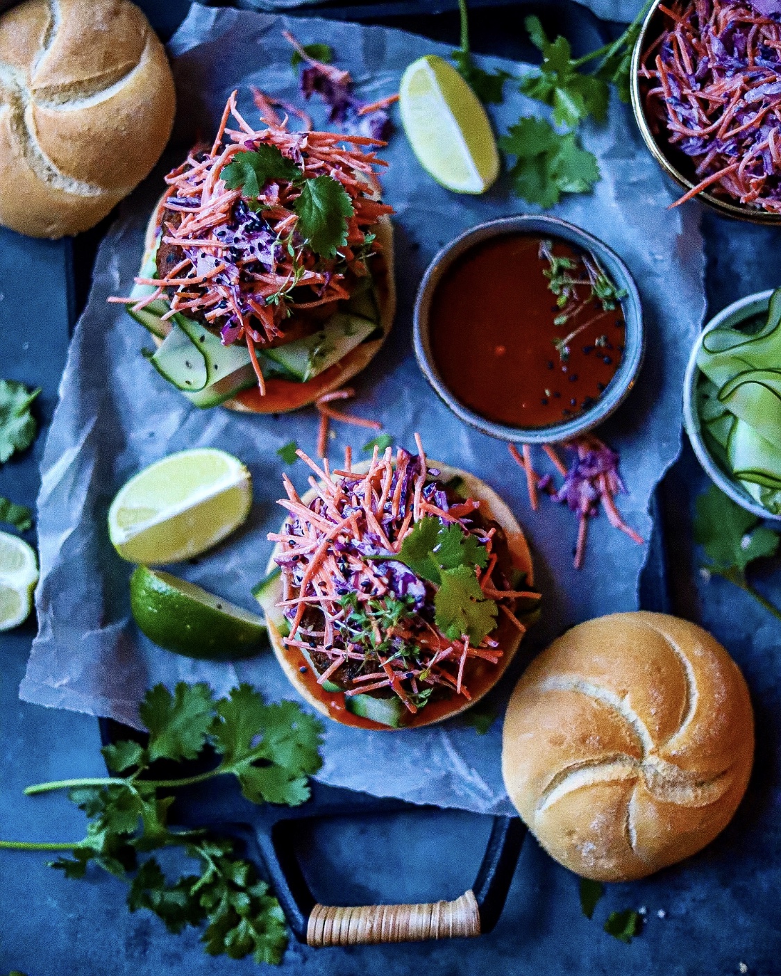 Comfort food at its best! Try out my Yellow Curry Chicken Burgers w/ Creamy Coconut Coleslaw!