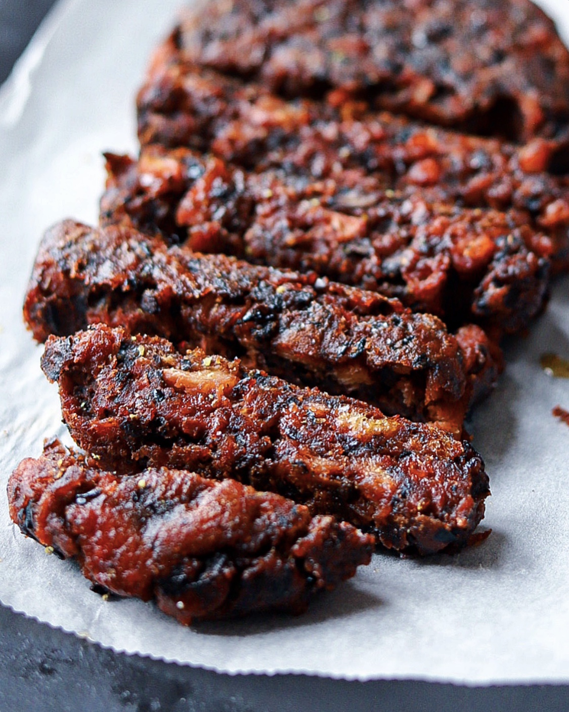 Use soy cubes and beans to create a chewy texture.