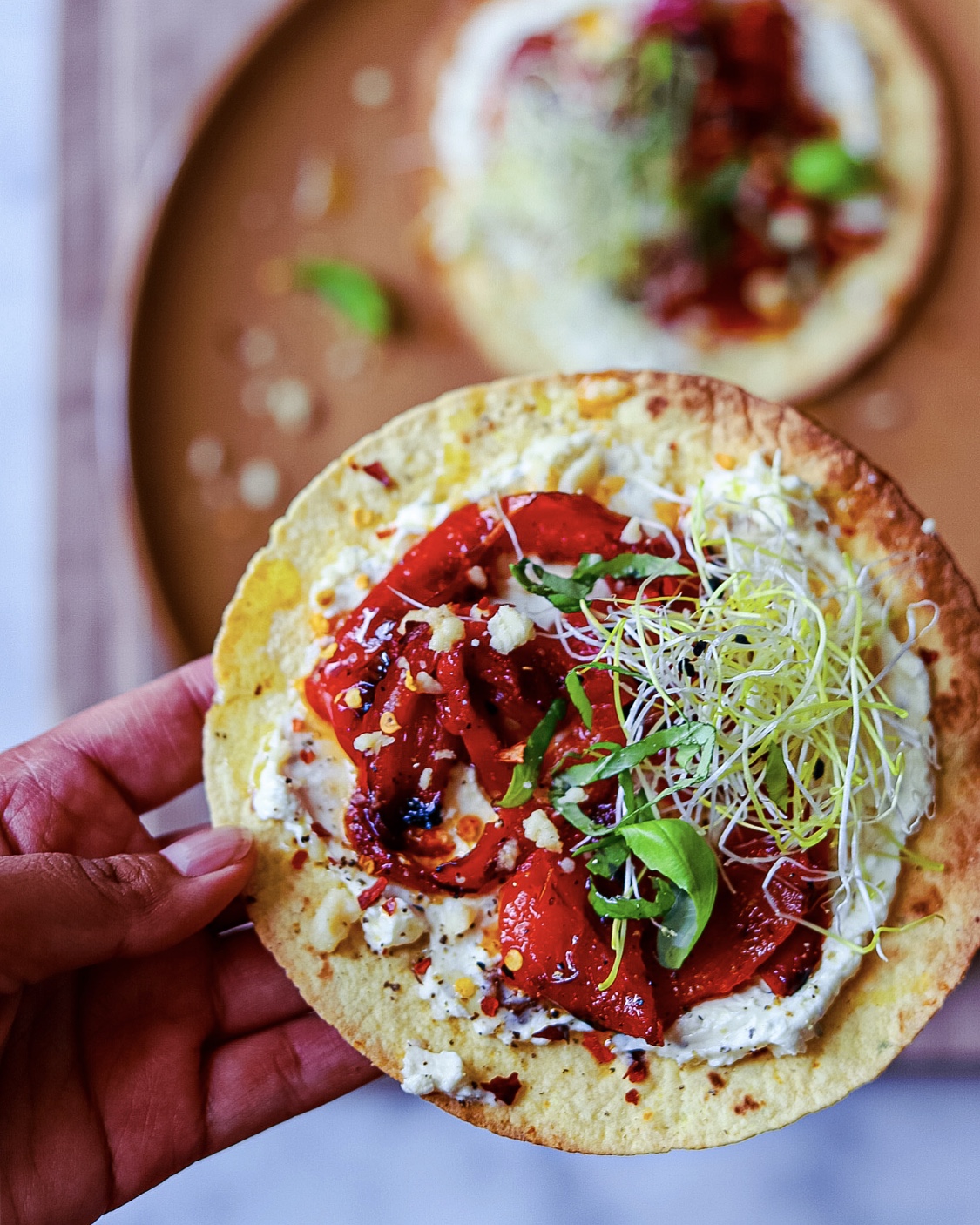 Easy peasy lunching with these Tostadas!