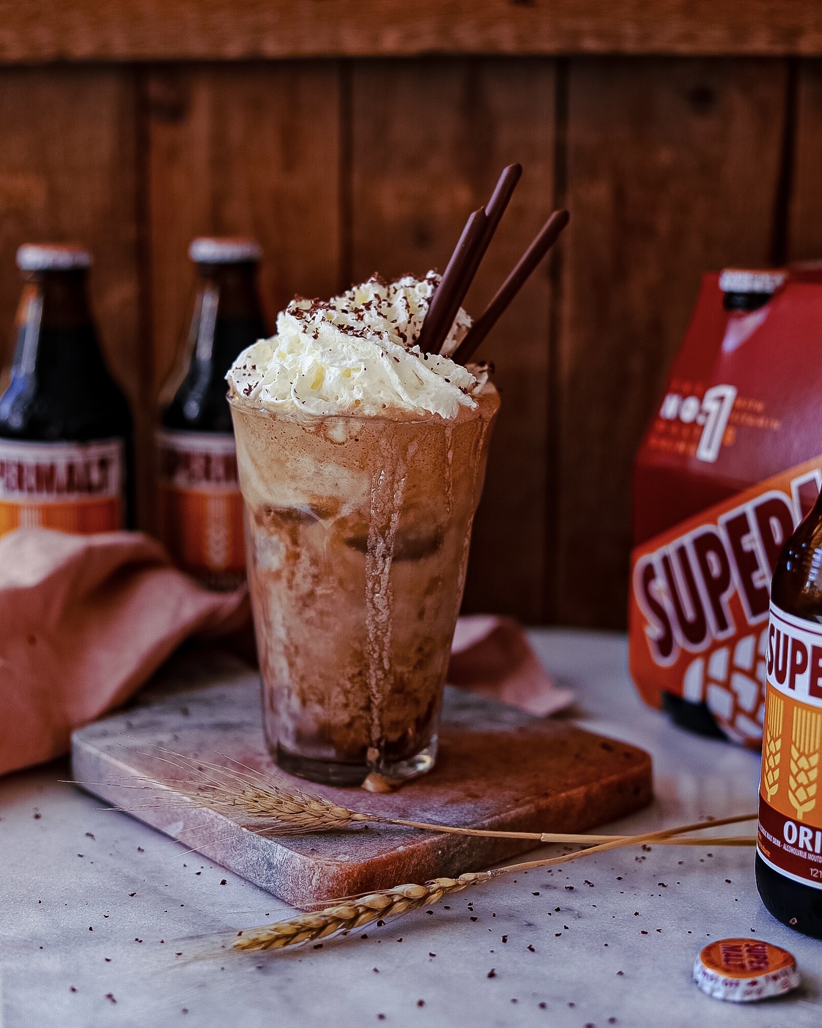 Refreshing and tasty Iced Coffee w/ Supermalt & Dalgona!