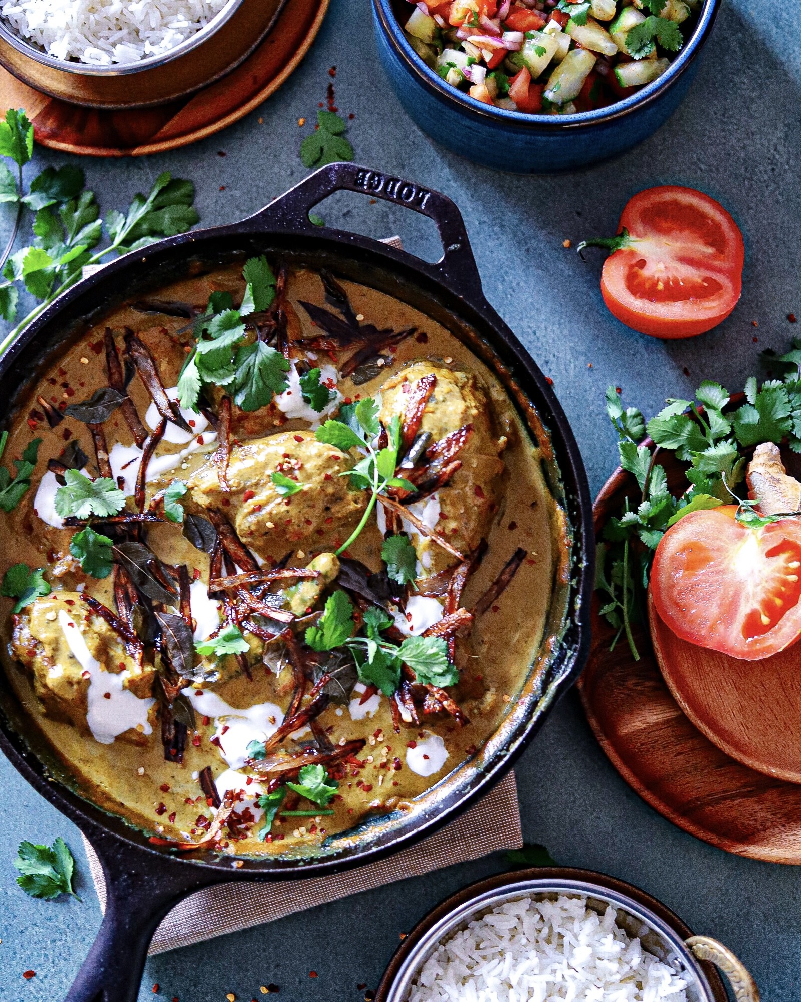 This chicken curry is creamy and super aromatic